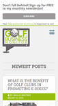Mobile Screenshot of golfbusinessmonitor.com